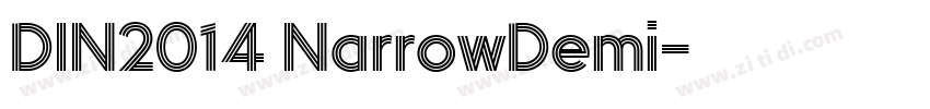 DIN2014 NarrowDemi字体转换